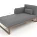3D Modell Modulares Sofa, Abschnitt 2 links, hohe Rückenlehne (Bronze) - Vorschau