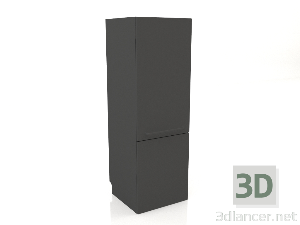 3D Modell Kühlschrank 60 cm (schwarz) - Vorschau