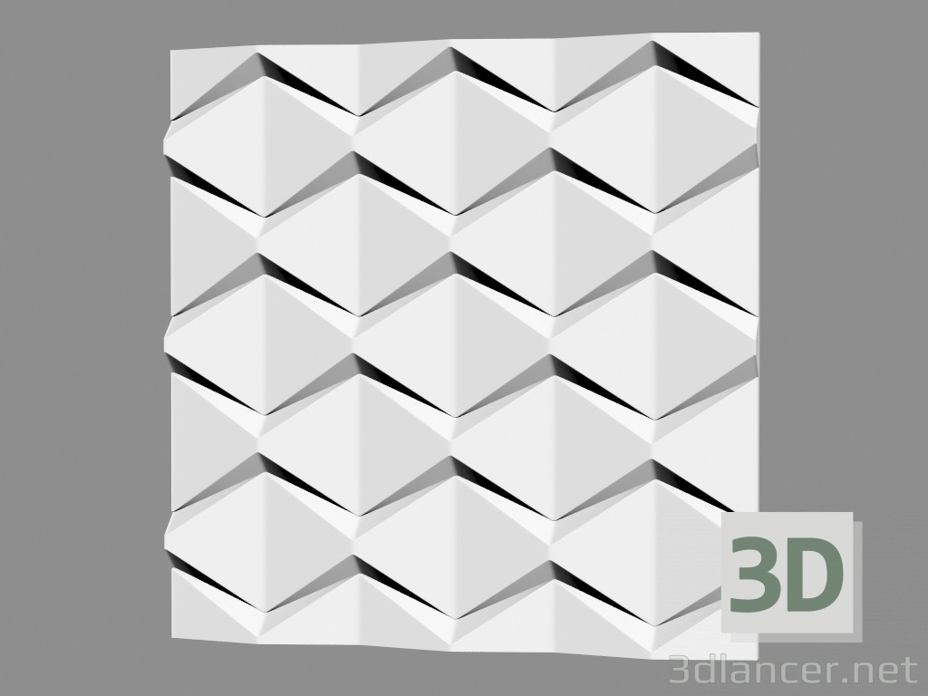 3 डी मॉडल जिप्सम दीवार पैनल (कला 1018) - पूर्वावलोकन