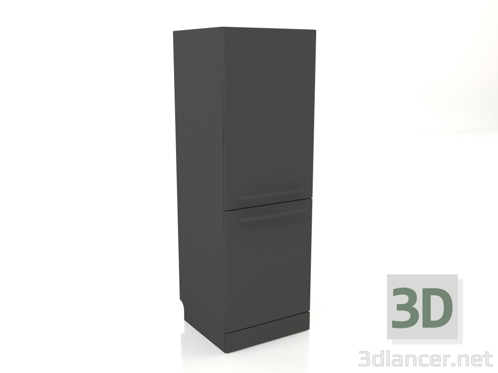 3d модель Посудомоечная машина и тумба 60 см (black) – превью