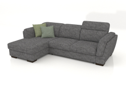 Kelly Sofa mit Ottomane (Galioano 03)