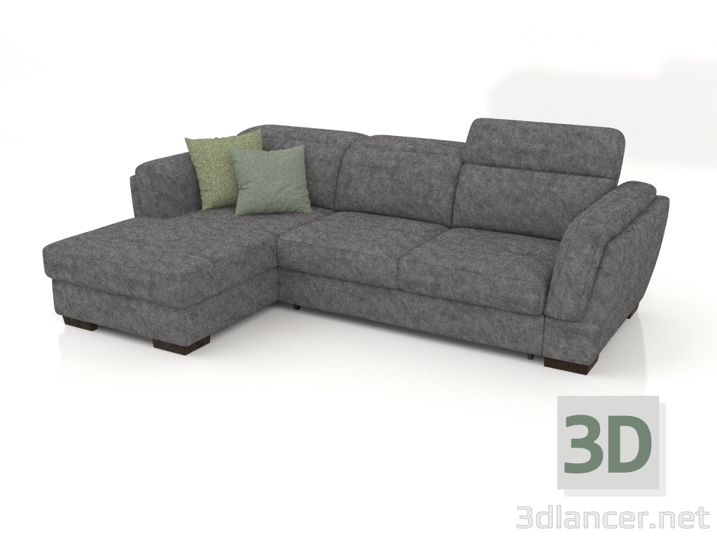 3D Modell Kelly Sofa mit Ottomane (Galioano 03) - Vorschau