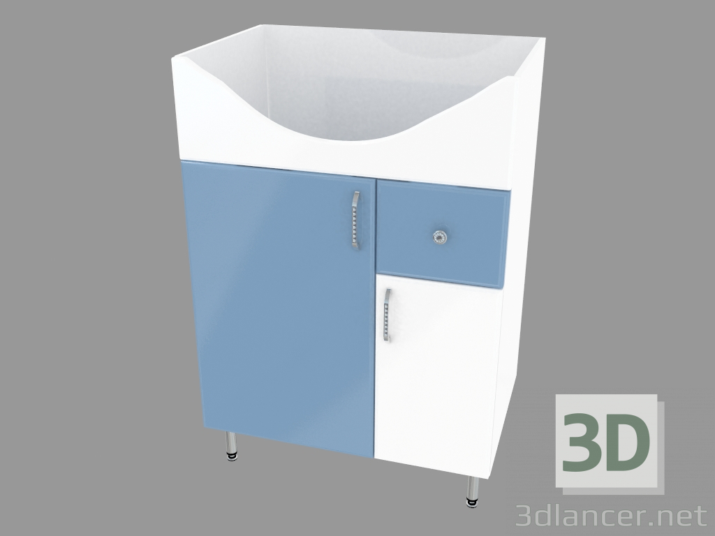 modèle 3D Meuble de toilette - preview