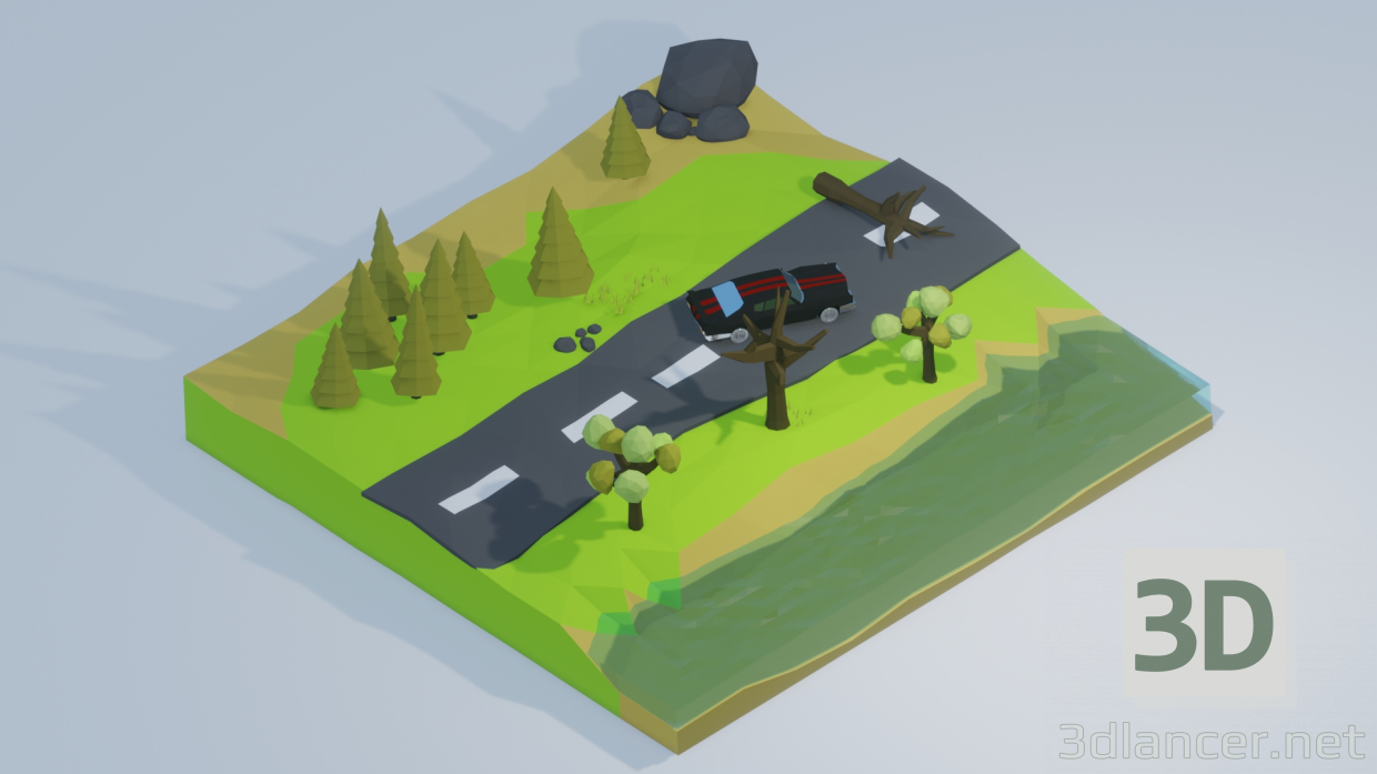 modello 3D di La strada comprare - rendering