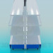 3d модель Стеллаж островной металлический – превью