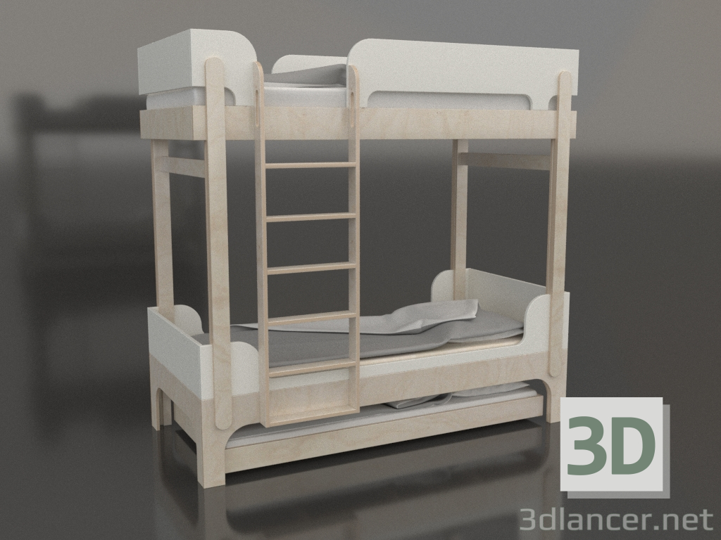 3 डी मॉडल चारपाई बिस्तर ट्यून यू (UNTUA1) - पूर्वावलोकन