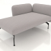 3d model Chaise longue with armrest 85 on the left - preview