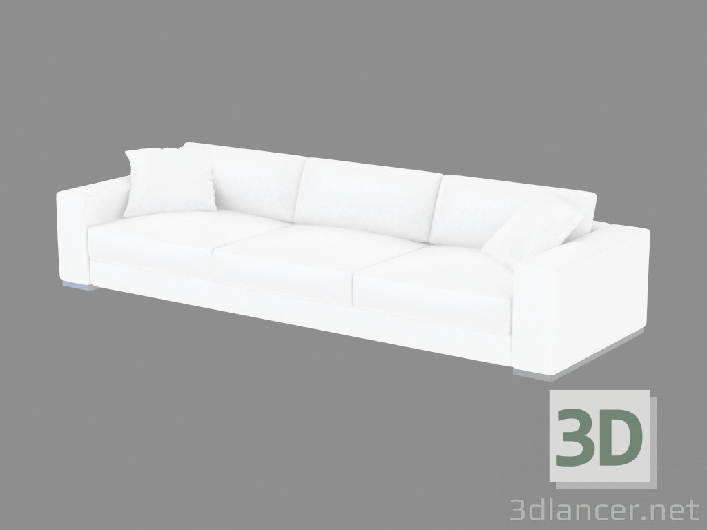 3D Modell Modernes Ledersofa Augusto (325) - Vorschau