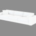 3d model Modern leather sofa Augusto (325) - preview