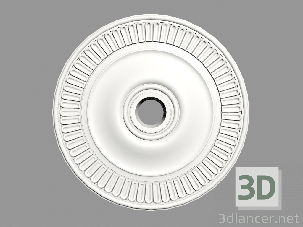 modello 3D Uscita a soffitto (P93) - anteprima