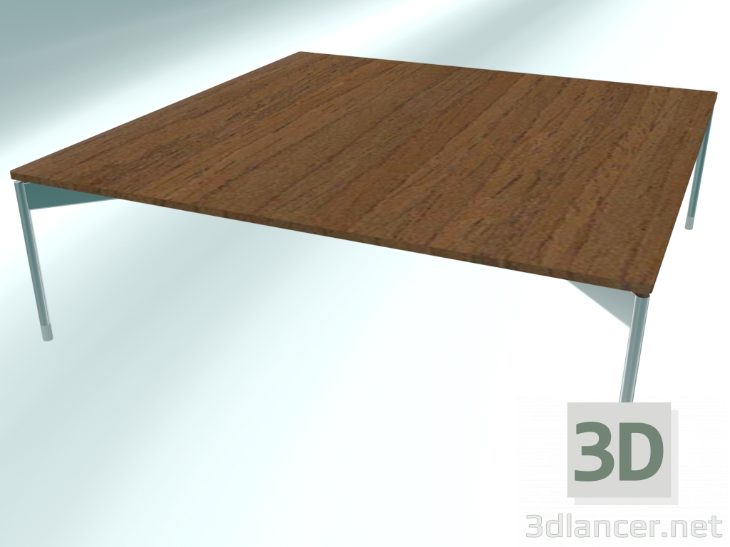 3d model cuadrada mesa baja de café (CS40 Chrome NM12, 800x800x250 mm) - vista previa