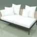 modello 3D Modulo divano destro 004 (Metal Smoke, Batyline Sand) - anteprima