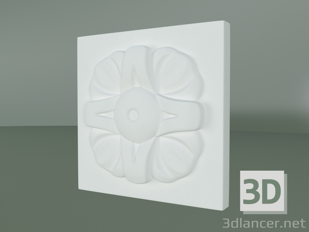 3D modeli Alçı dekorasyon elemanı ED008 - önizleme
