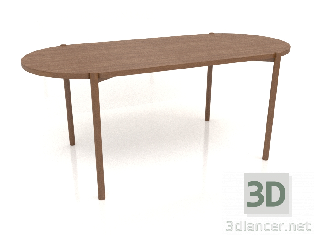 modèle 3D Table à manger DT 08 (extrémité droite) (1800x819x754, bois brun clair) - preview