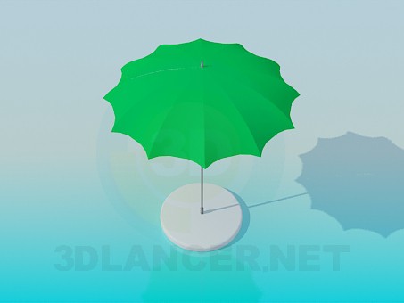 modello 3D Un ombrello di sole stazionario - anteprima