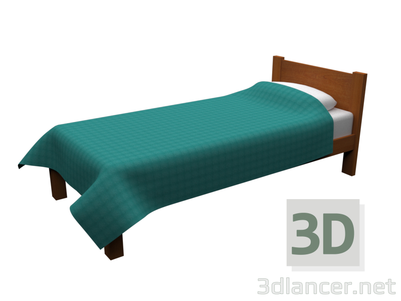 3d model cama - vista previa