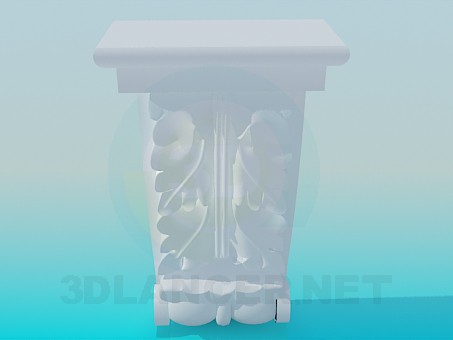3D modeli Korniş unsuru - önizleme