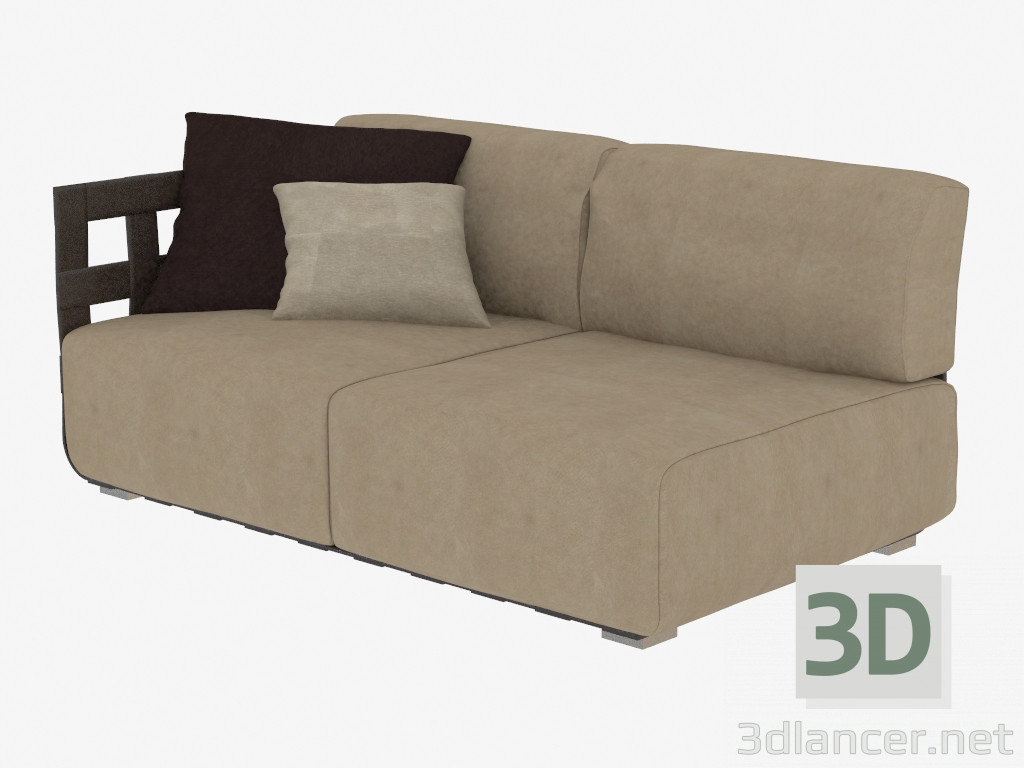 modello 3D Braid con doppio divano (182) - anteprima