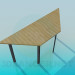 modèle 3D Table de chevet trapézoïdal - preview