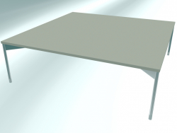Table basse carrée basse (CS40 Chrome G3, 800x800x250 mm)