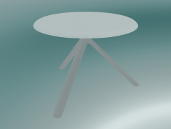 Table MIURA (9553-51 (Ø 60cm), H 50cm, blanc, blanc)