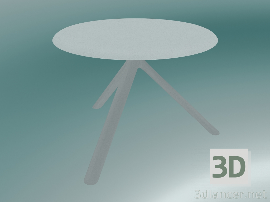 3D Modell Tisch MIURA (9553-51 (Ø 60 cm), H 50 cm, weiß, weiß) - Vorschau