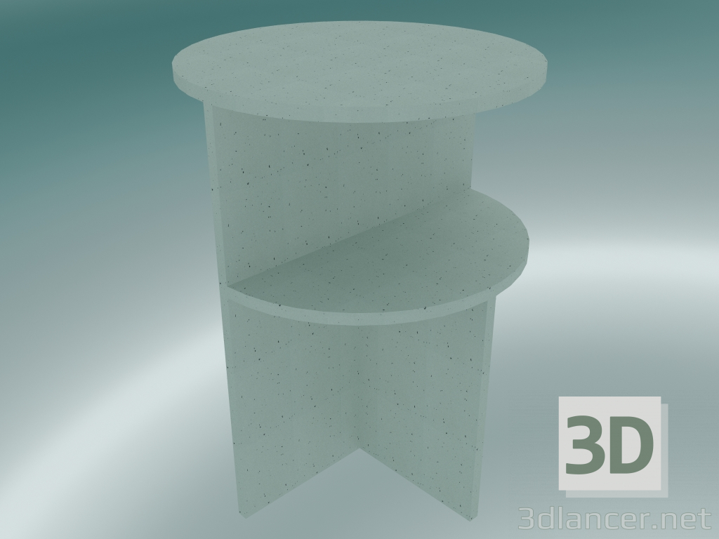3D Modell Beistelltischhälften (Salbeigrün) - Vorschau