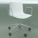 3D Modell Stuhl 0380 (5 Räder, mit Armlehnen, LU1, zweifarbiges Polypropylen) - Vorschau