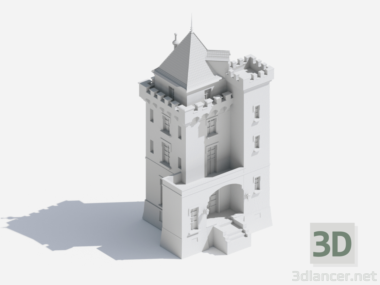 3d Castle model buy - render