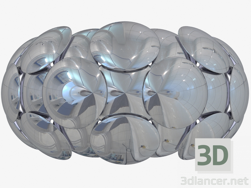 3D modeli Tavan lambası UZAYI (MOD503-06-N) - önizleme