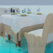 3D modeli Restoranda masa - önizleme