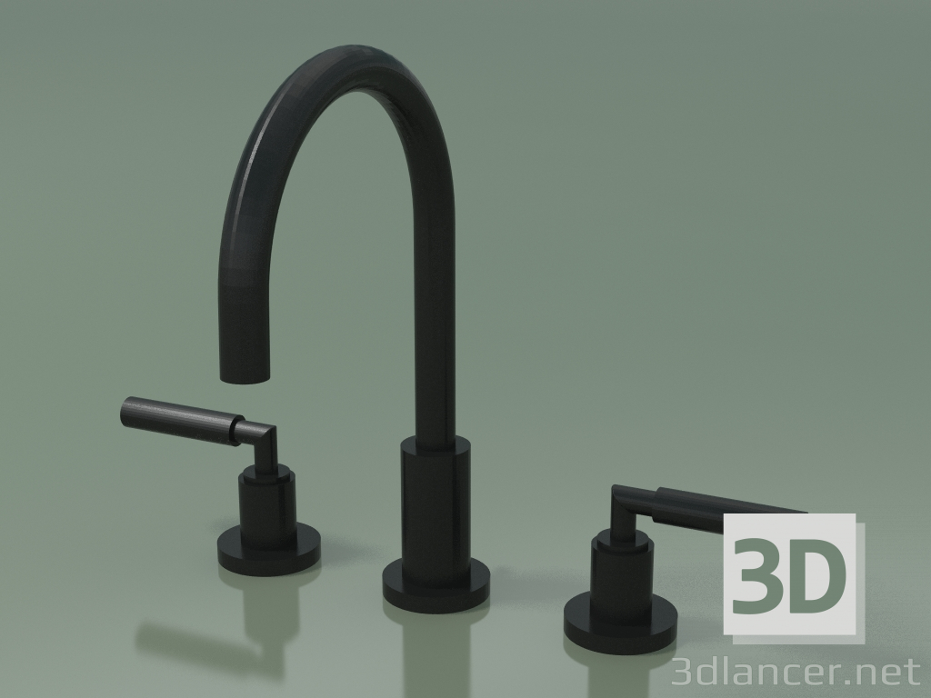 3d model Mixer with two handles, three mounting holes (20 713 882-330010) - preview