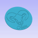 Signo del zodiaco Aries 3D modelo Compro - render