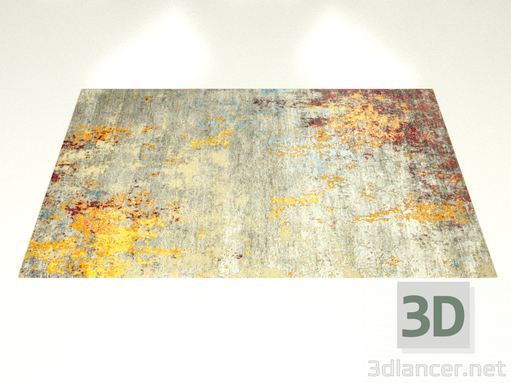 3d модель Вузликовий килим, дизайн Rio – превью
