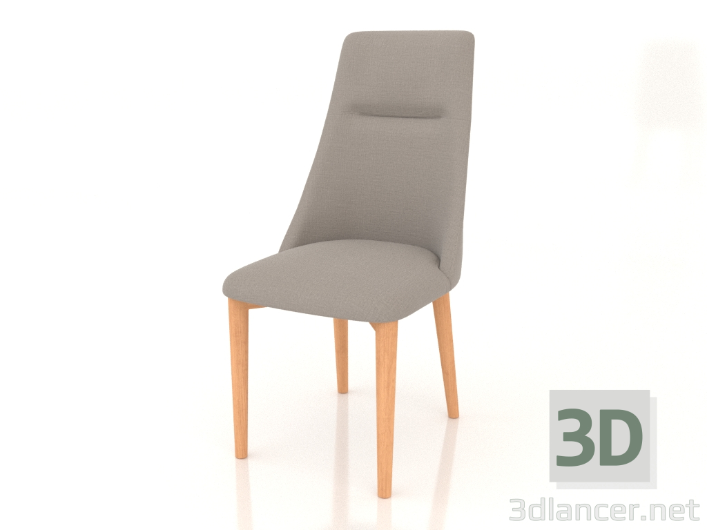 Modelo 3d Cadeira Aurora (bege-cinza) - preview