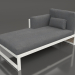 3d model Modular sofa, section 2 left, high back (Agate gray) - preview