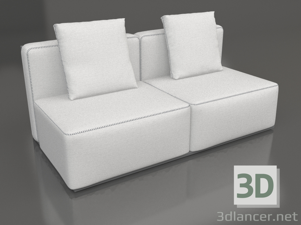 3D modeli Kanepe modülü 4. bölüm (Antrasit) - önizleme