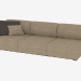 3D Modell Dreifach-Sofa ohne Seitenwand Braid (272) - Vorschau