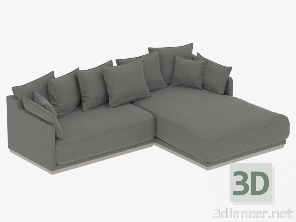 3D modeli Modüler kanepe SOHO 2780mm (ürün 823-812) - önizleme