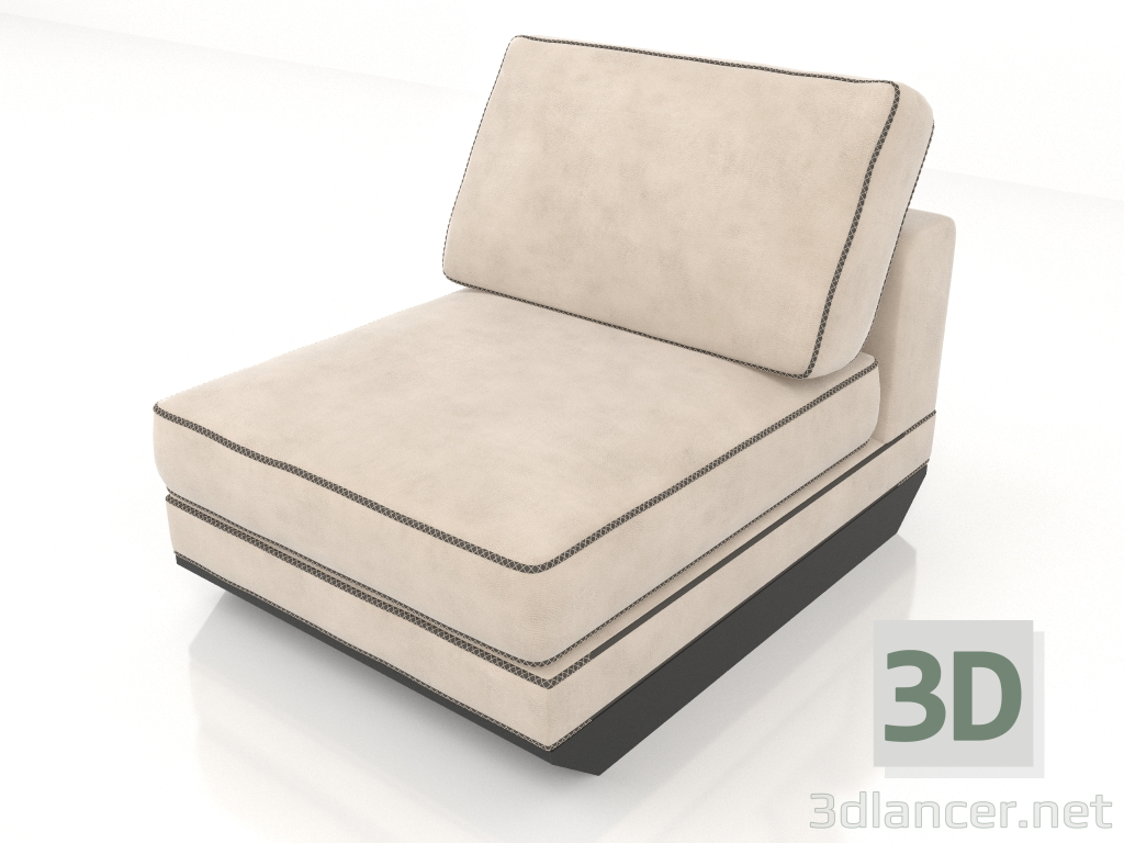 modello 3D Divano componibile (D659) - anteprima
