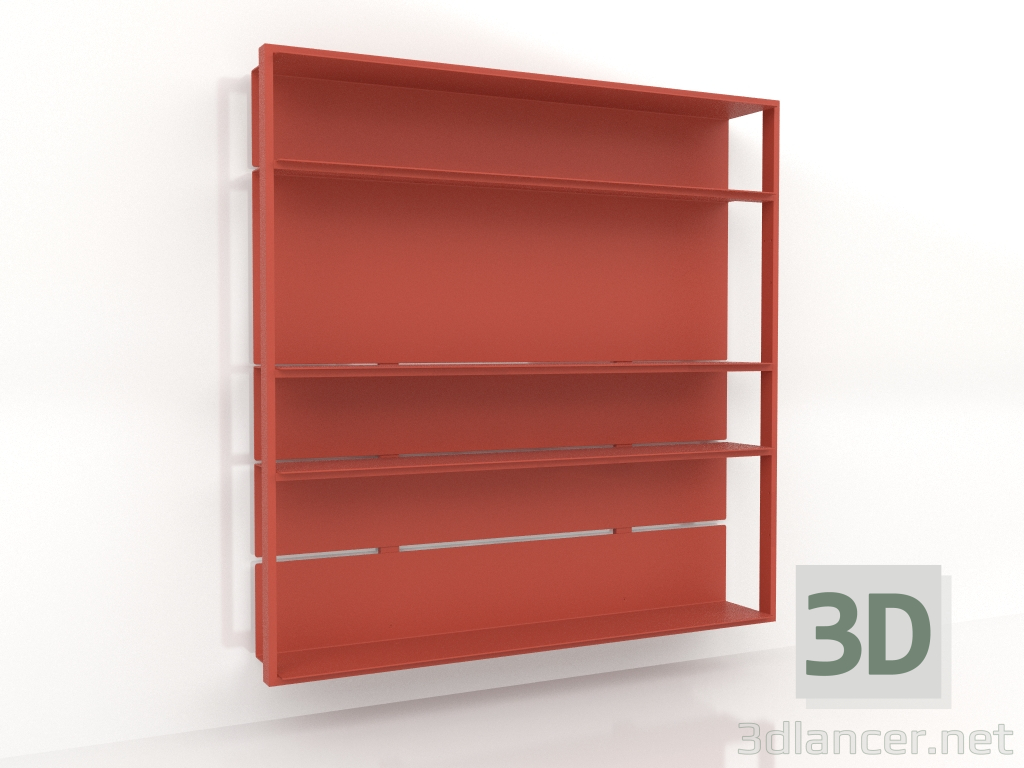 modello 3D Sistema di scaffali (composizione 01) - anteprima