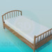 3d модель Деревянная кровать для ребенка – превью