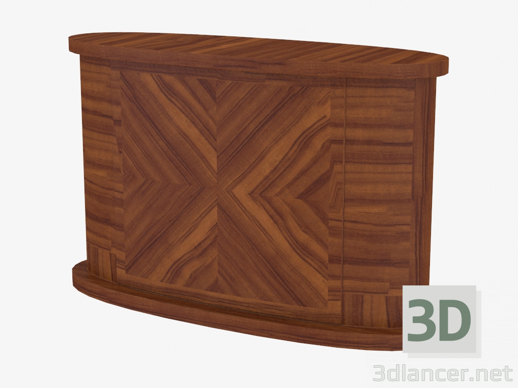 3D modeli Dolap oval (4007 Resimler. JSD) desenli - önizleme