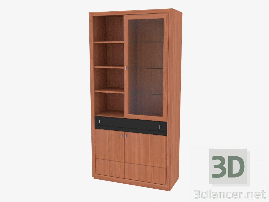 modèle 3D Élément d'un mur de meubles central (7460-32) - preview