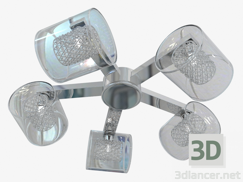 modello 3D Lampada da soffitto BELINDA (MOD504-05-N) - anteprima