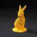 3d Rabbit voronoi model buy - render