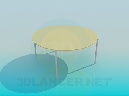 3D modeli Yuvarlak masa - önizleme