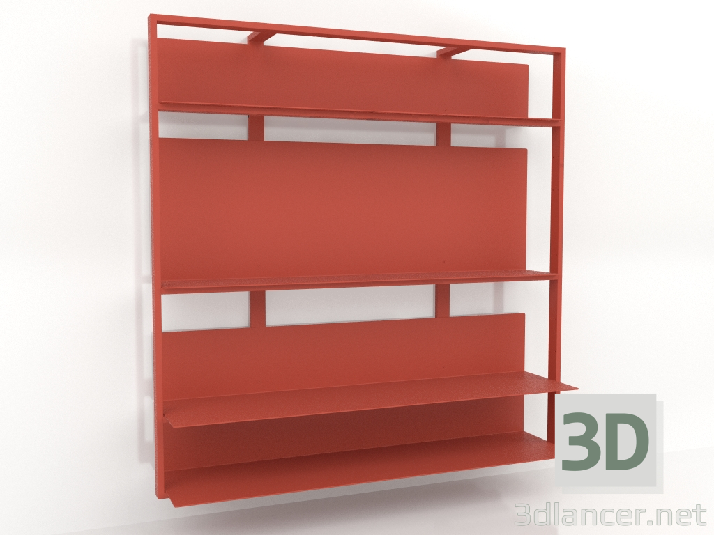modello 3D Sistema di scaffali (composizione 02) - anteprima