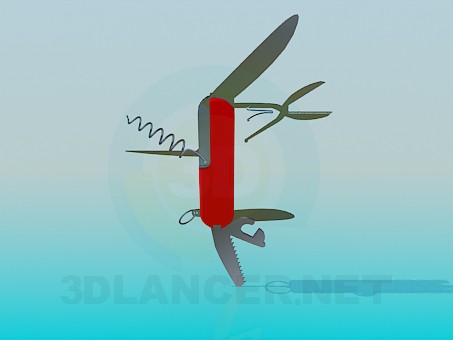 3 डी मॉडल जेब चाकू - पूर्वावलोकन