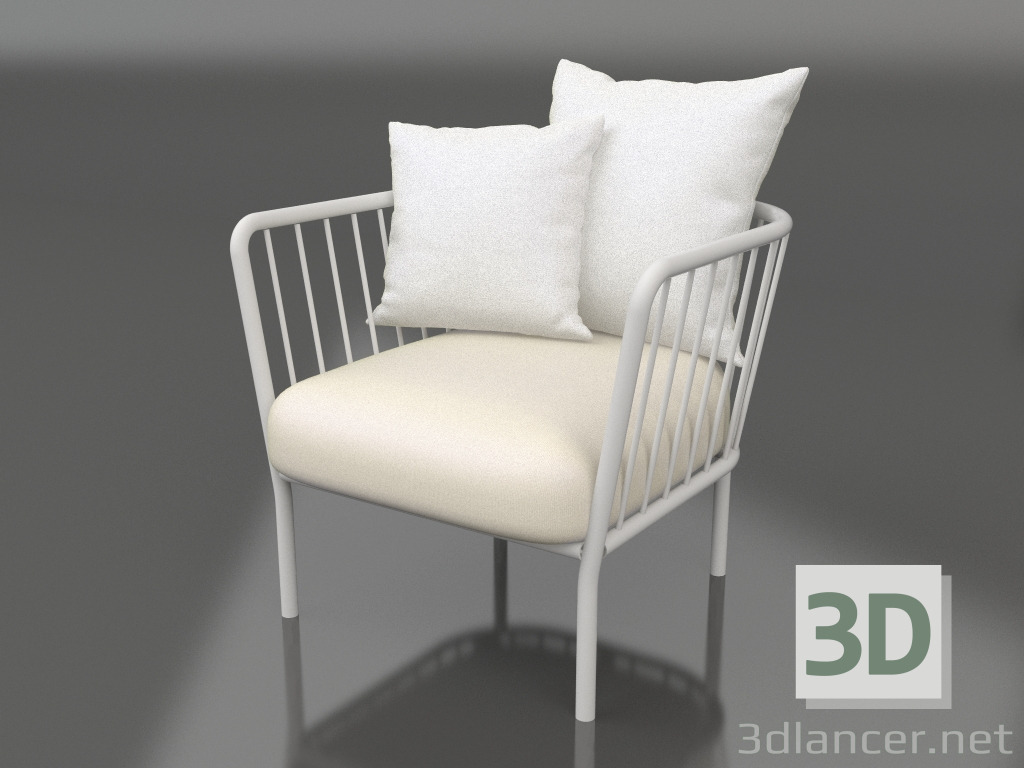 3d model Armchair (Grey) - preview